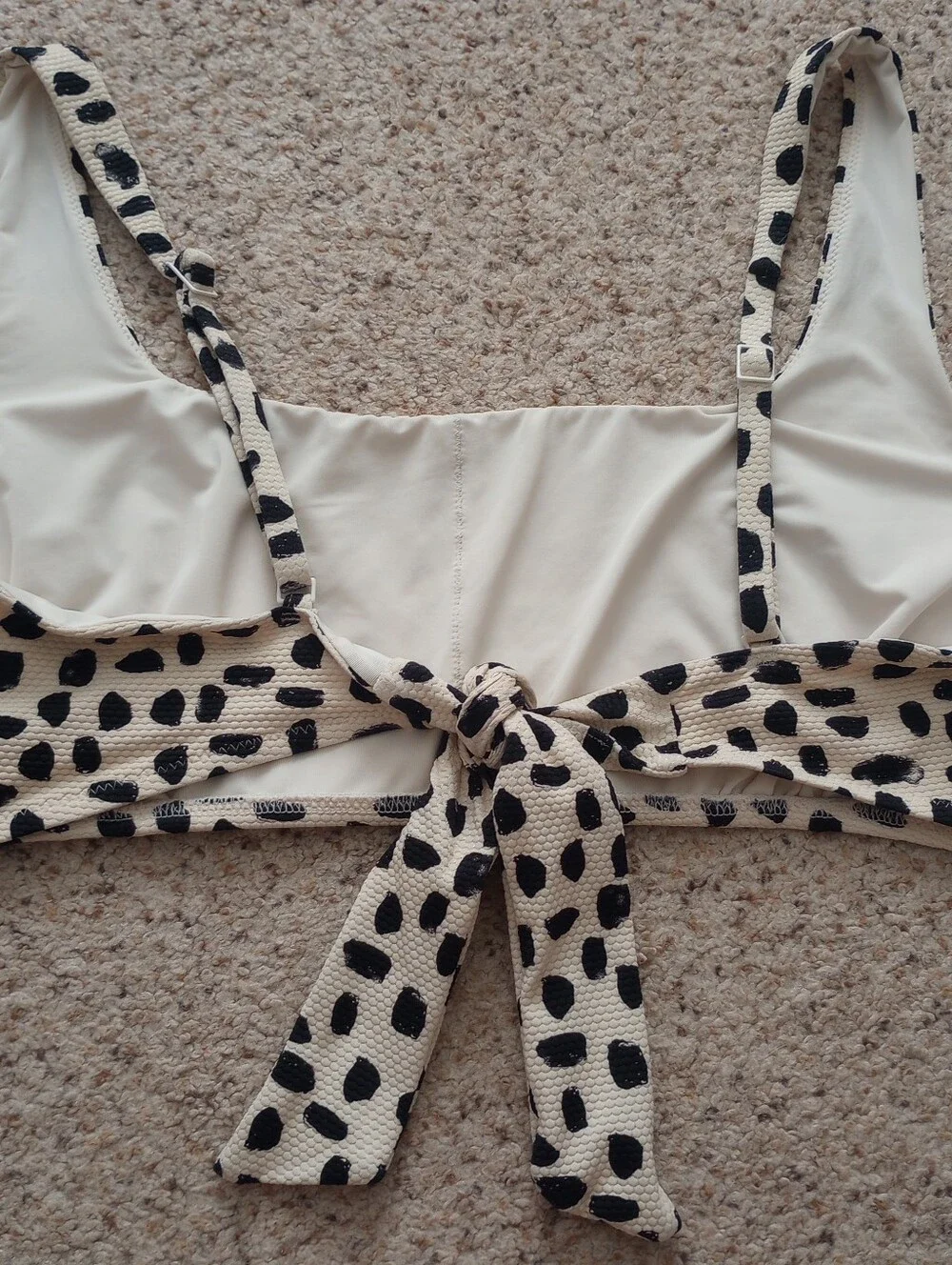 Aerie Animal Print Bathing Suit Scoop Top Size XXL Summer Swim Beach Pool